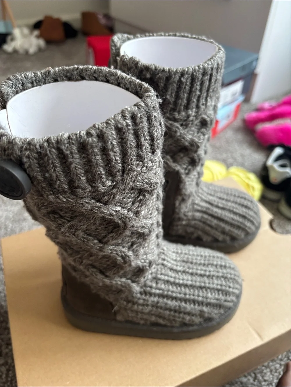 UGG Kids classic Cardi Cable Knit Boot